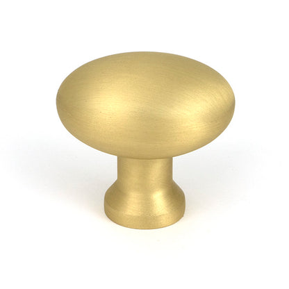 Satin Brass Moore Cabinet Knob - 38mm