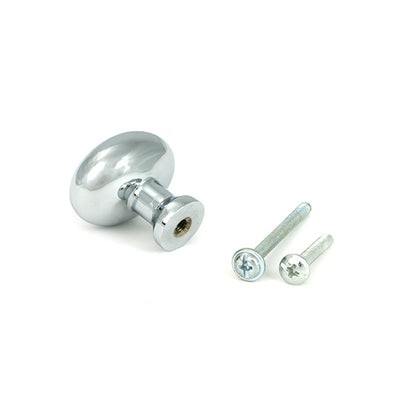 Polished Chrome Moore Cabinet Knob - 38mm