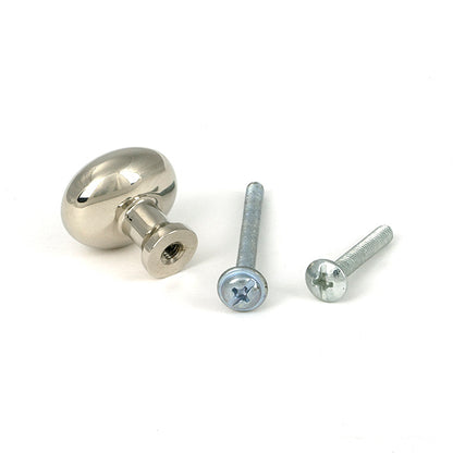 Polished Nickel Moore Cabinet Knob - 25mm