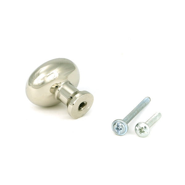 Polished Nickel Moore Cabinet Knob - 32mm