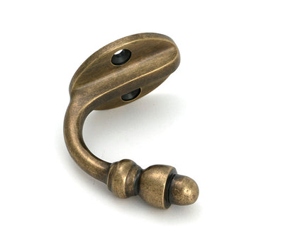 Burnished Brass Coat Hook