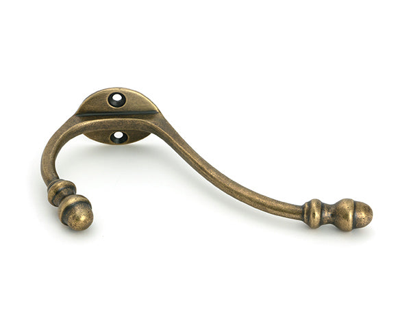 Burnished Brass Hat & Coat Hook