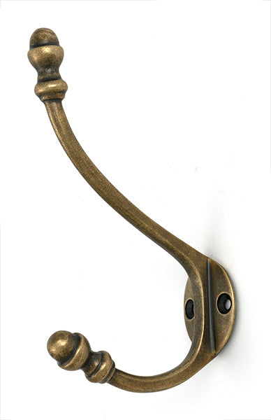 Burnished Brass Hat & Coat Hook