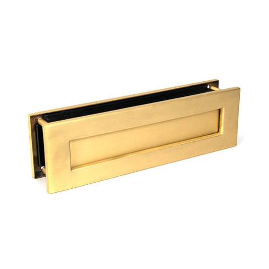 Satin Brass Traditional Letterbox