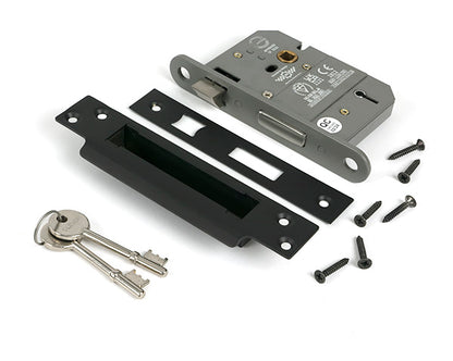 Aged Bronze 3" 5 Lever BS Sash Lock KA