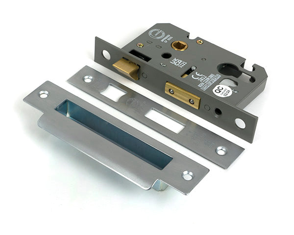 Satin Chrome 2½" Euro Profile Sash Lock