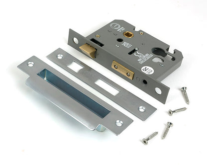 Satin Chrome 3" Euro Profile Sash Lock