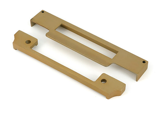 Satin Brass ½" Rebate Kit for Euro Sash Lock