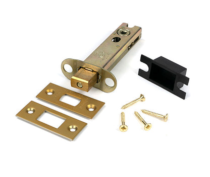 Satin Brass 4" Heavy Duty Tubular Deadbolt