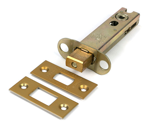 Satin Brass 4" Heavy Duty Tubular Deadbolt