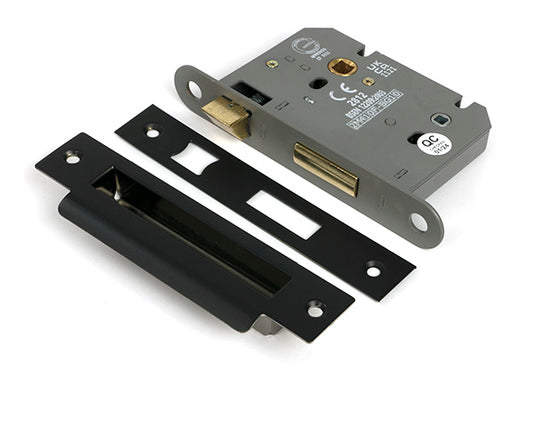 Aged Bronze 3" Heavy Duty Bathroom Mortice Lock