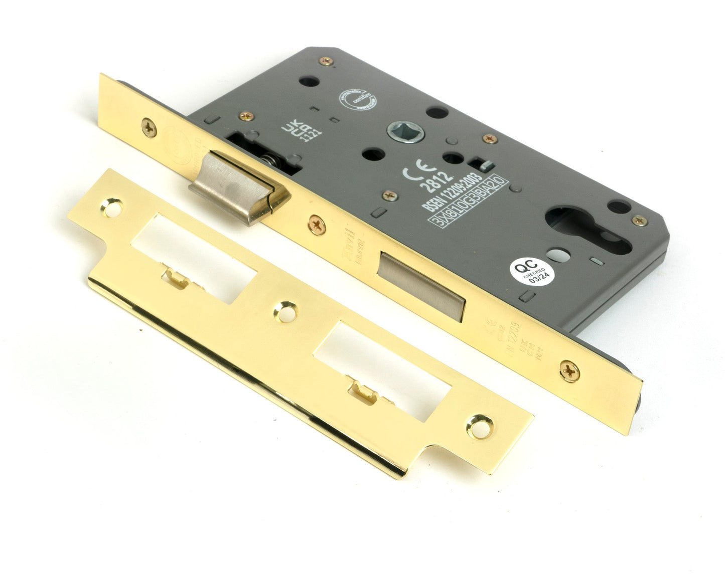 Euro Din Sash Lock - 72mm Centre