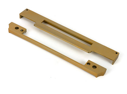 Satin Brass ½" Rebate Kit for Euro Din Sash Lock