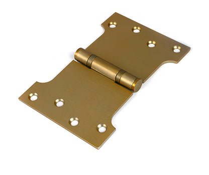 Satin Brass 4" x 4" x 6" Parliament Hinge (pair) ss