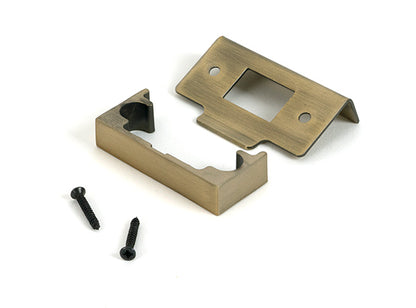 Aged Brass ½" Rebate Kit for Tubular Mortice Latch