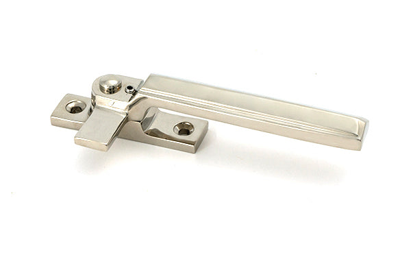 Polished Nickel Locking Art Deco Fastener - RH