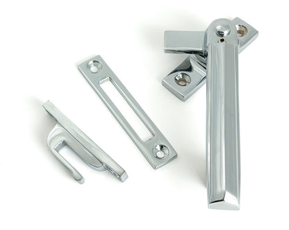 Polished Chrome Locking Art Deco Fastener - RH