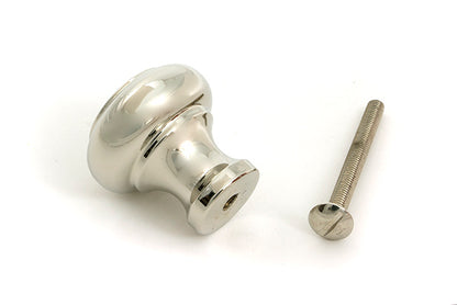 Polished Nickel Regency Cabinet Knob - Small