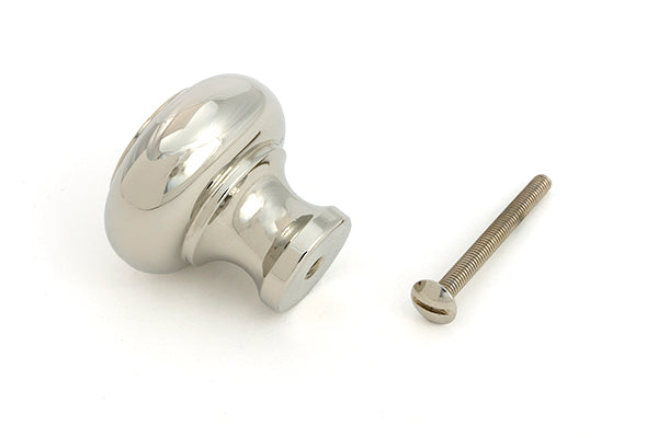 Polished Nickel Regency Cabinet Knob - Large