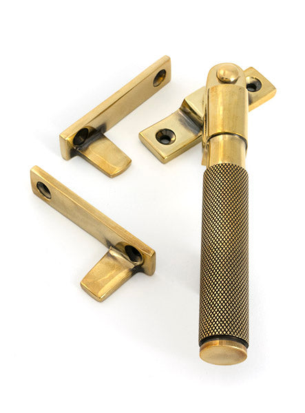 Aged Brass Night-Vent Locking Brompton Fastener