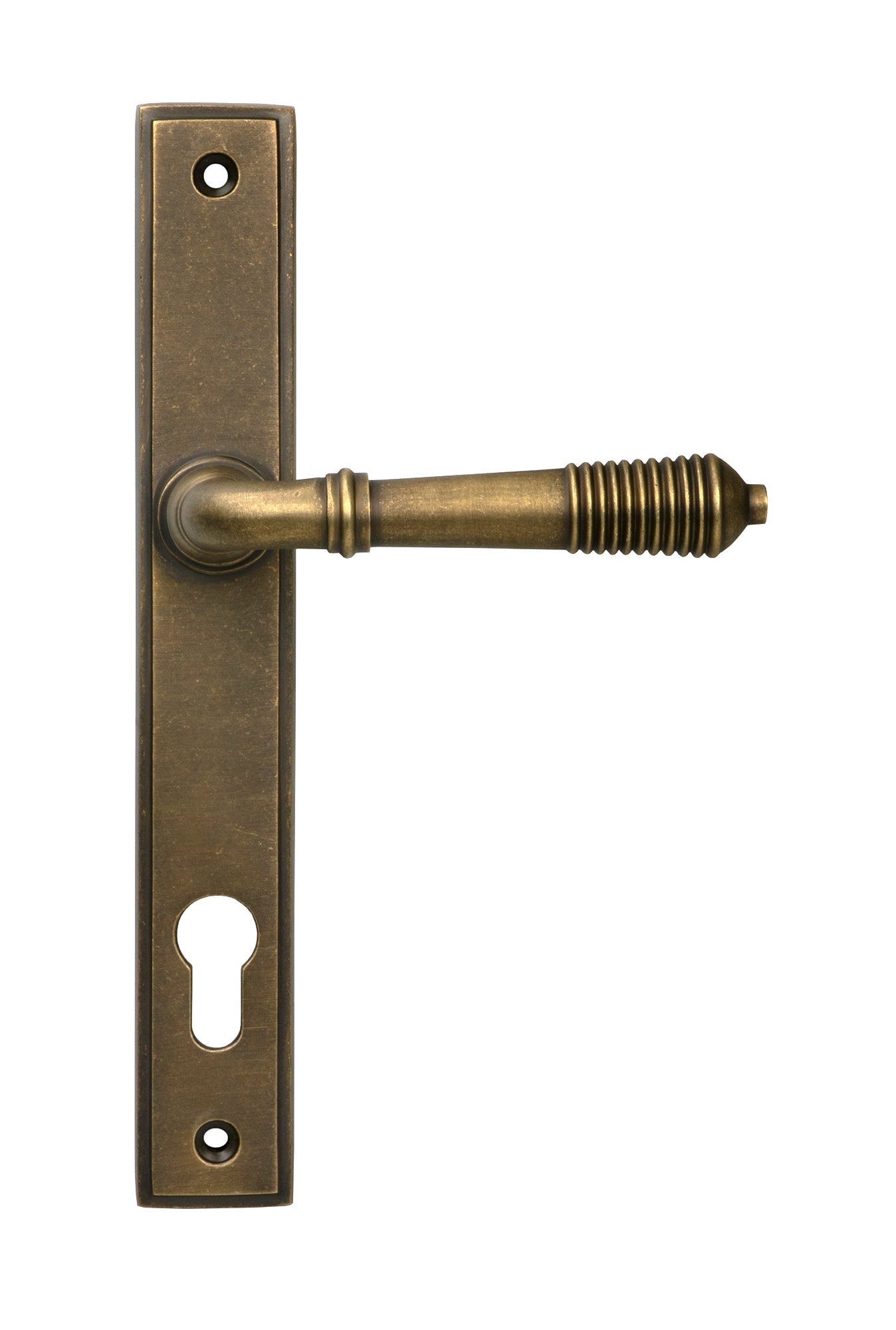 Reeded Slimline Lever Espag. Lock Set