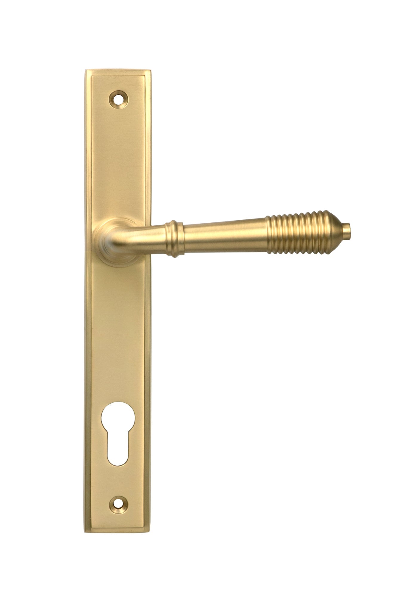 Reeded Slimline Lever Espag. Lock Set