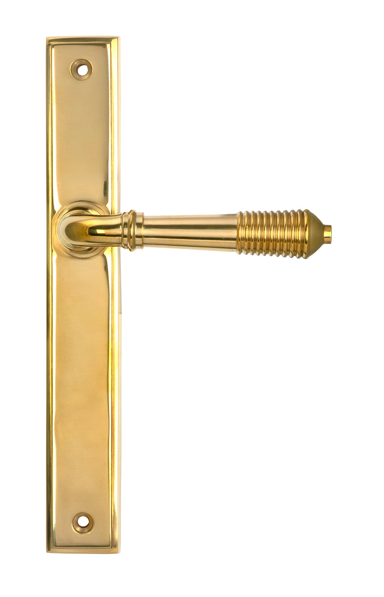 Reeded Slimline Lever Espag. Latch Set