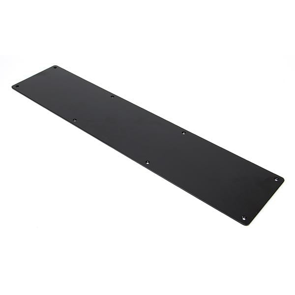 Black 700mm x 150mm Kick Plate