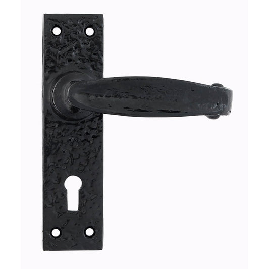 Black Lever Lock Set