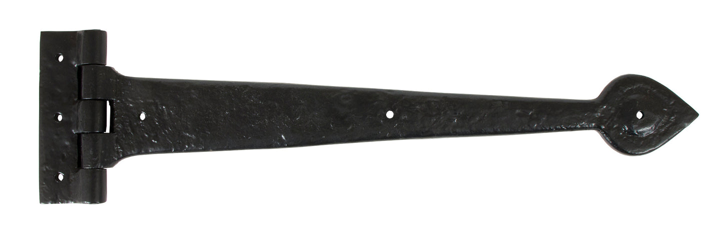 Black Cast T Hinge (pair)