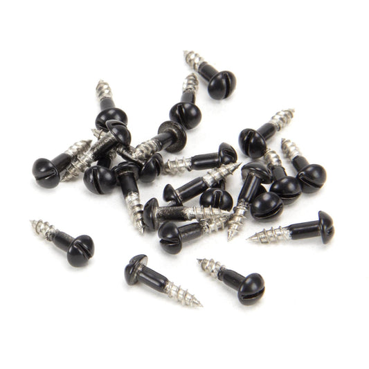 Black SS  Roundhead Screws (25)