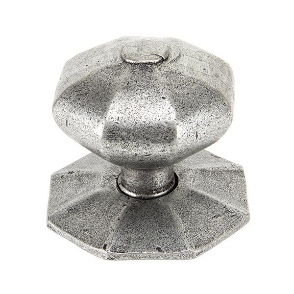 Pewter Octagonal Centre Door Knob