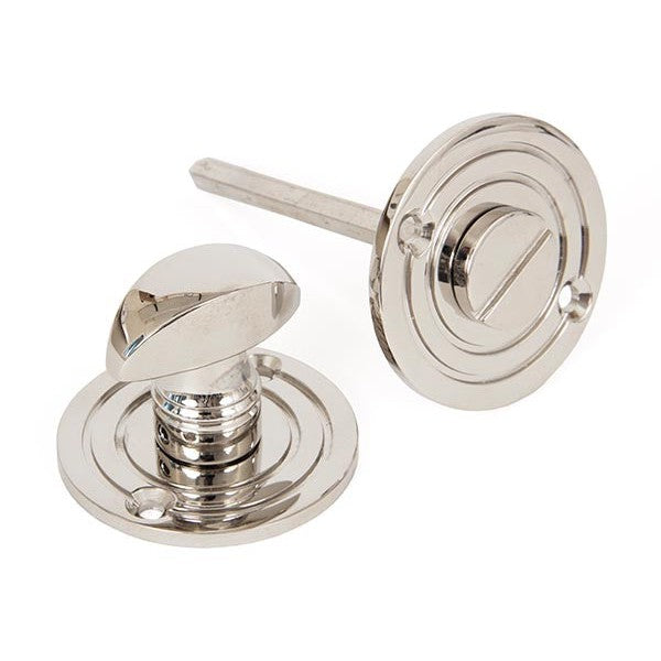 Polished Nickel Round Bathroom Thumbturn