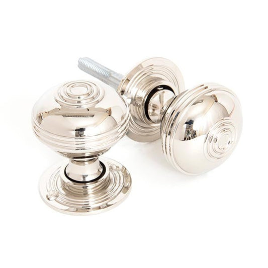 Polished Nickel 50mm Prestbury Mortice/Rim Knob Set