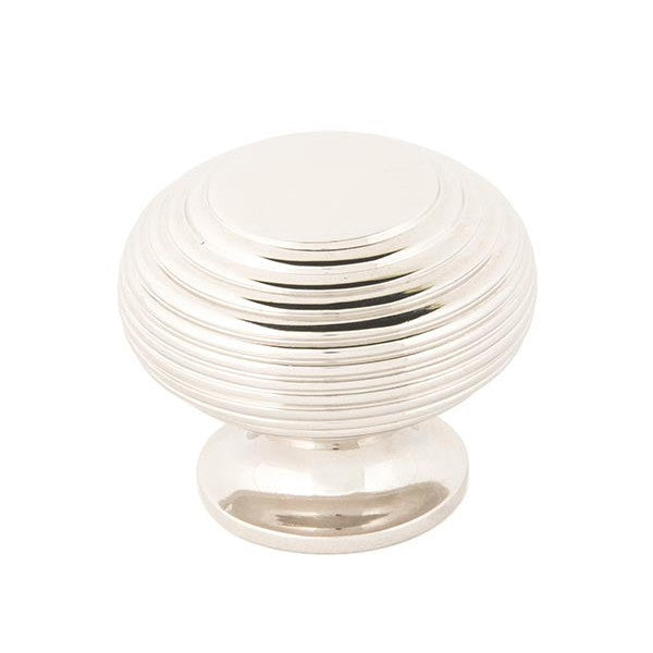 Polished Nickel Beehive Cabinet Knob 40mm