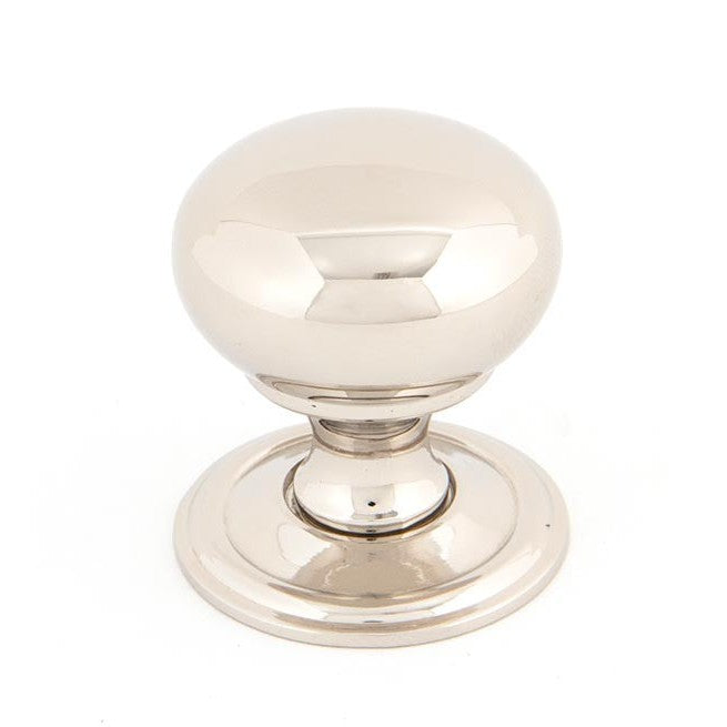 Polished Nickel Mushroom Cabinet Knob 32mm