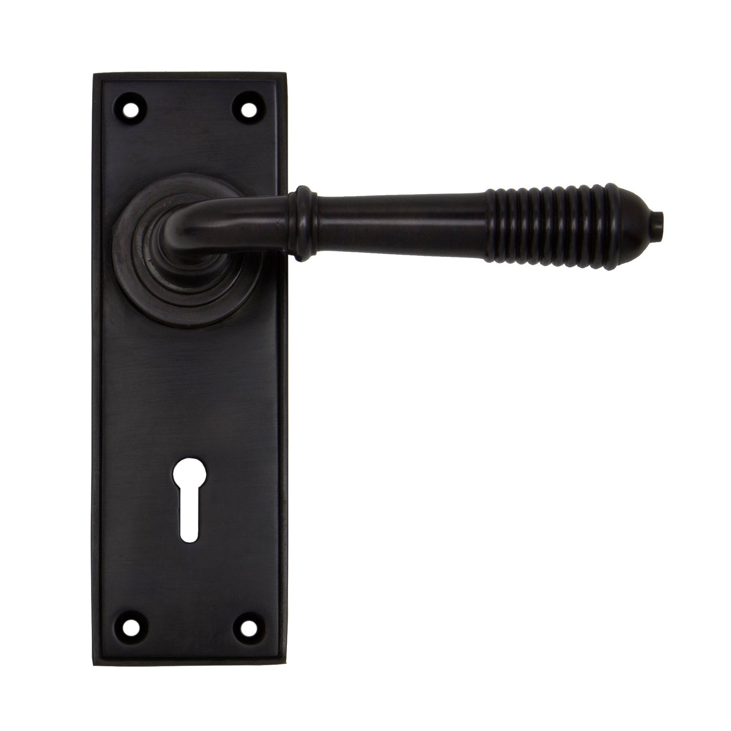 Reeded Lever Lock Set