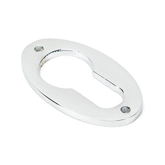 Polished Chrome Oval Euro Escutcheon