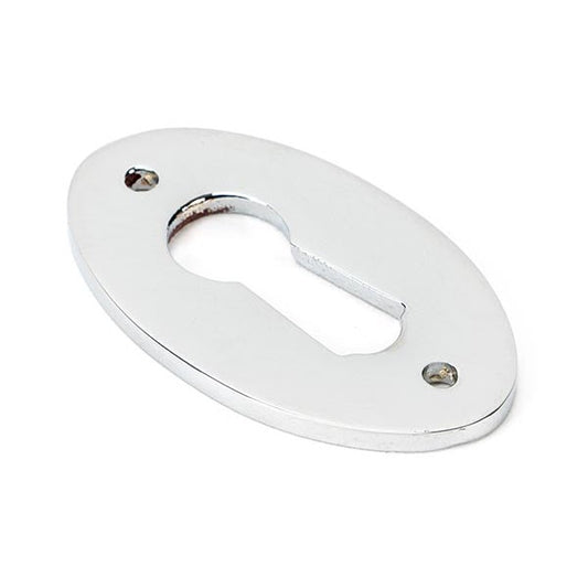 Polished Chrome Oval Escutcheon