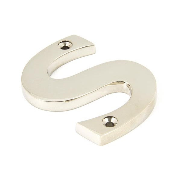 Polished Nickel Letter S