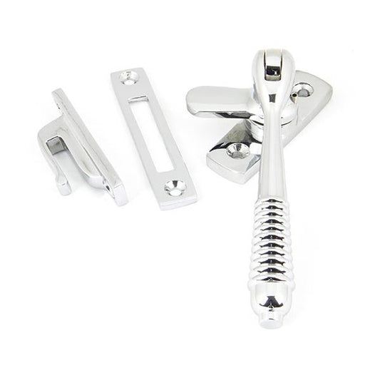 Polished Chrome Locking Reeded Fastener