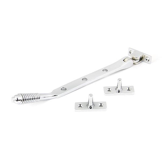 Polished Chrome 8" Reeded Stay