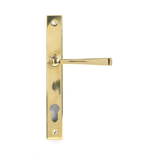 Aged Brass Avon Slimline Lever Espag. Lock Set