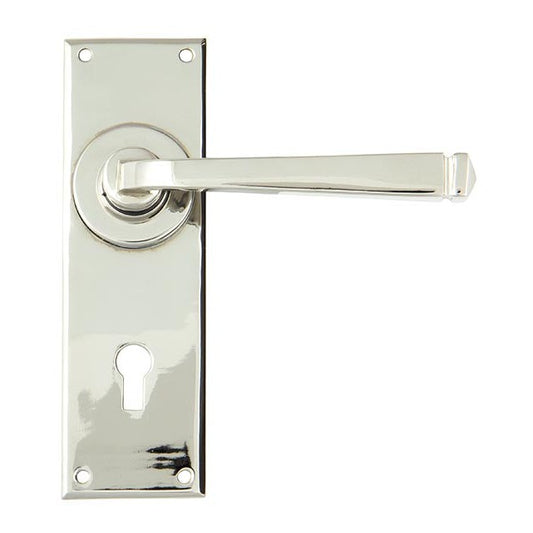 Polished Nickel Avon Lever Lock Set