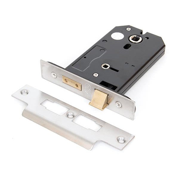 SS 5" Horizontal Bathroom Lock