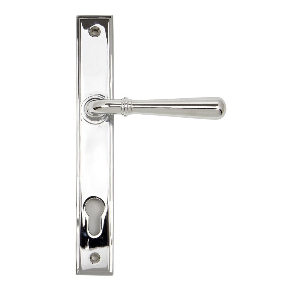 Polished Chrome Newbury Slimline Lever Espag. Lock Set