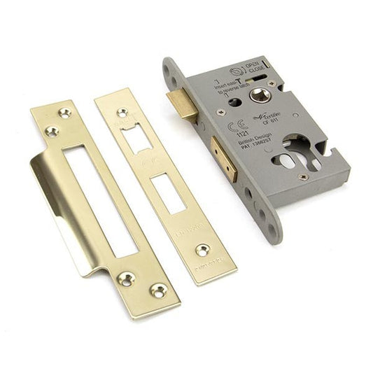 PVD 2½" Euro Profile Sash Lock