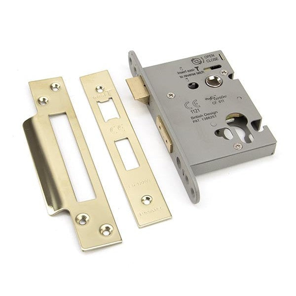 PVD 3" Euro Profile Sash Lock