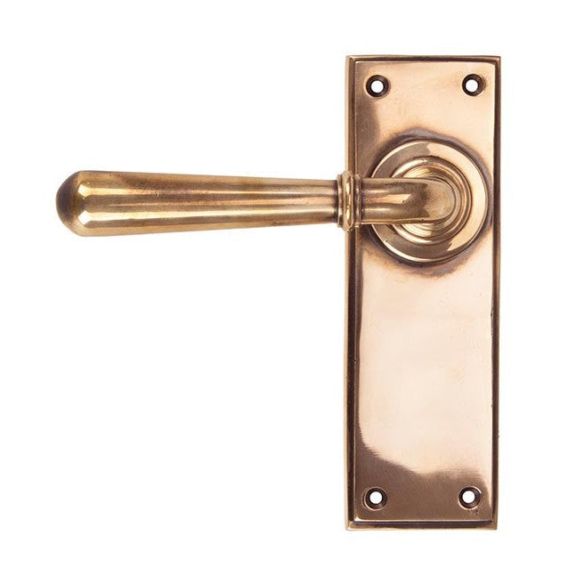 Polished Bronze Newbury Lever Latch Set