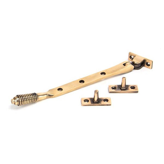 Polished Bronze 8" Reeded Stay